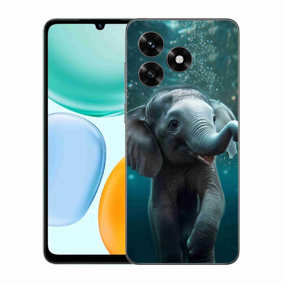 Gélový kryt mmCase na Honor X5c Plus - sloník pod vodou