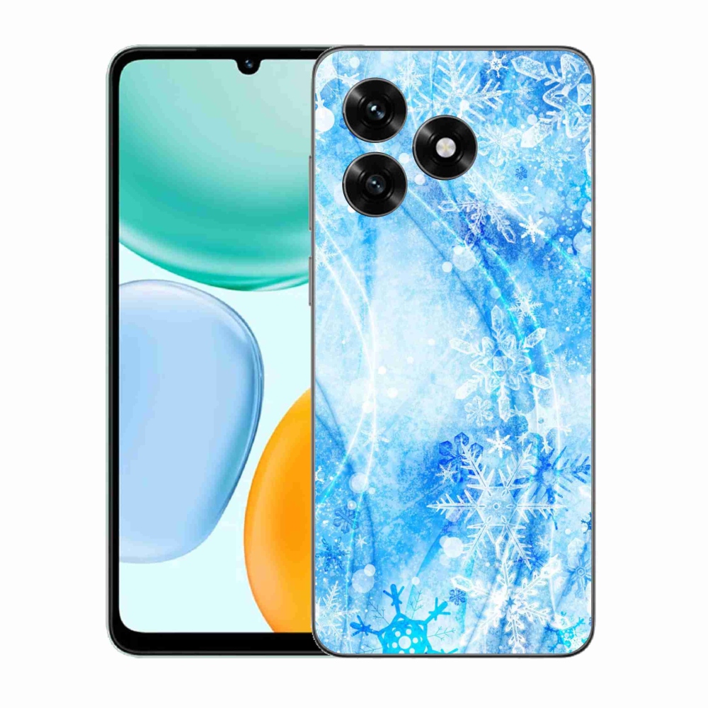 Gélový kryt mmCase na Honor X5c Plus - snehové vločky