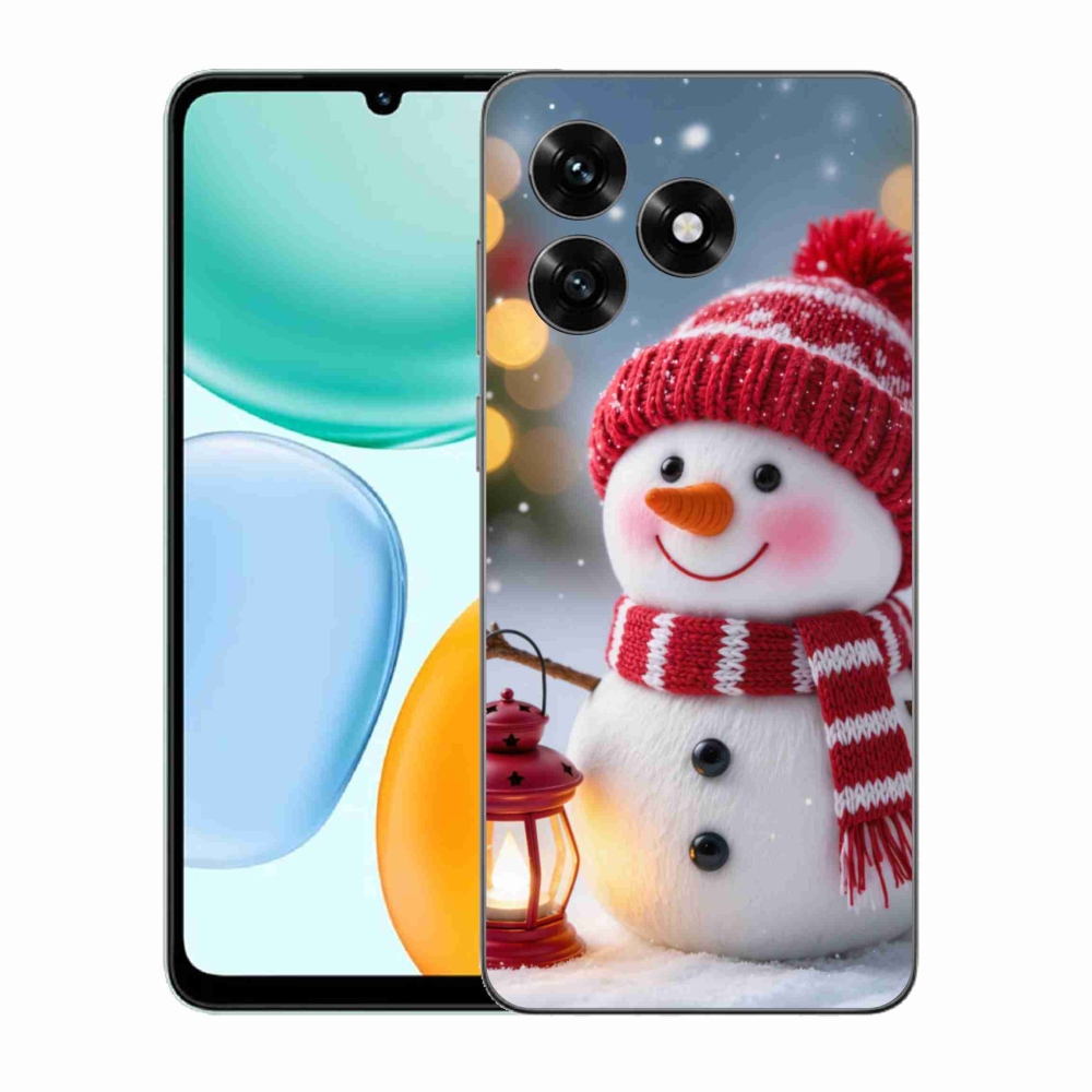 Gélový kryt mmCase na Honor X5c Plus - snehuliak 2