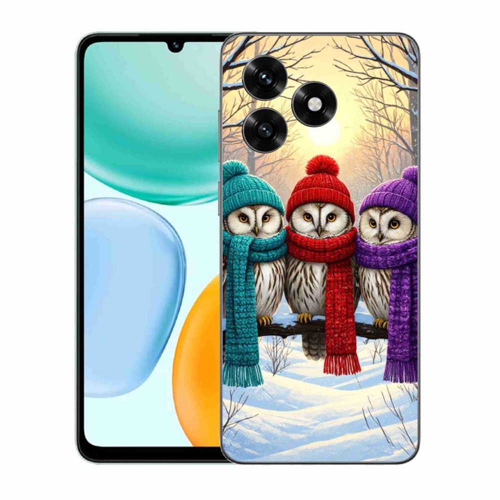 Gélový kryt mmCase na Honor X5c Plus - soví priatelia