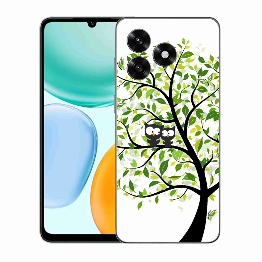 Gélový kryt mmCase na Honor X5c Plus - malej sovy na strome