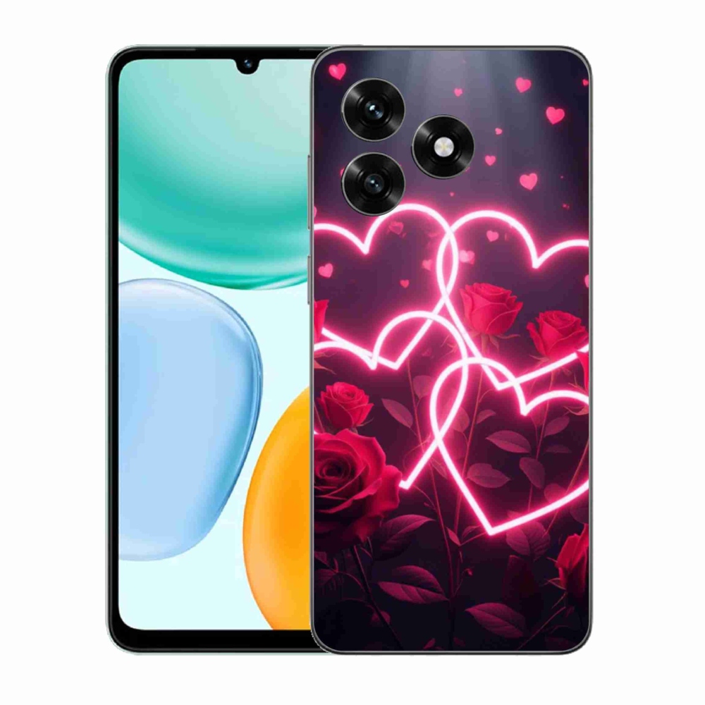 Gélový kryt mmCase na Honor X5c Plus - srdce lásky