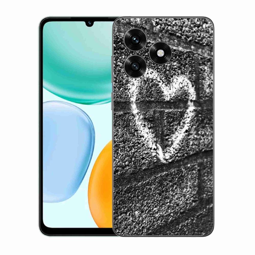 Gélový kryt mmCase na Honor X5c Plus - srdce na stene