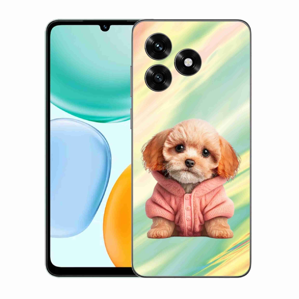 Gélový kryt mmCase na Honor X5c Plus - šteňa vo svetri