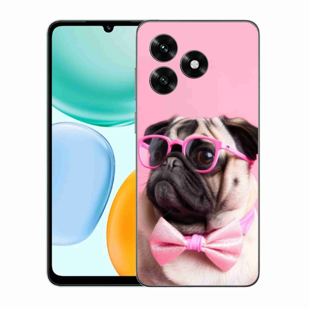 Gélový kryt mmCase na Honor X5c Plus - štýlový mops