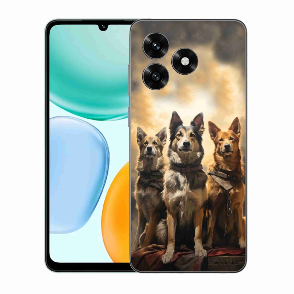 Gélový kryt mmCase na Honor X5c Plus - tri psy