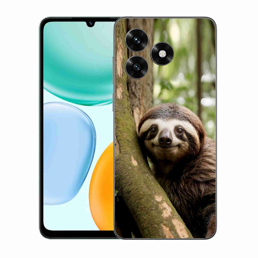 Gélový kryt mmCase na Honor X5c Plus - usmievavý leňochod