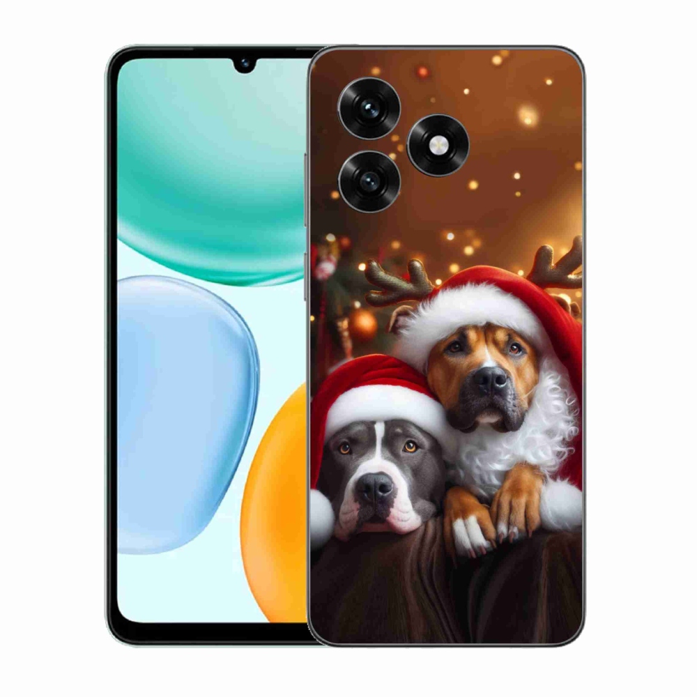 Gélový kryt mmCase na Honor X5c Plus - vianočné psy