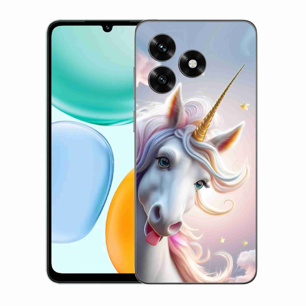 Gélový kryt mmCase na Honor X5c Plus - veselý jednorožec