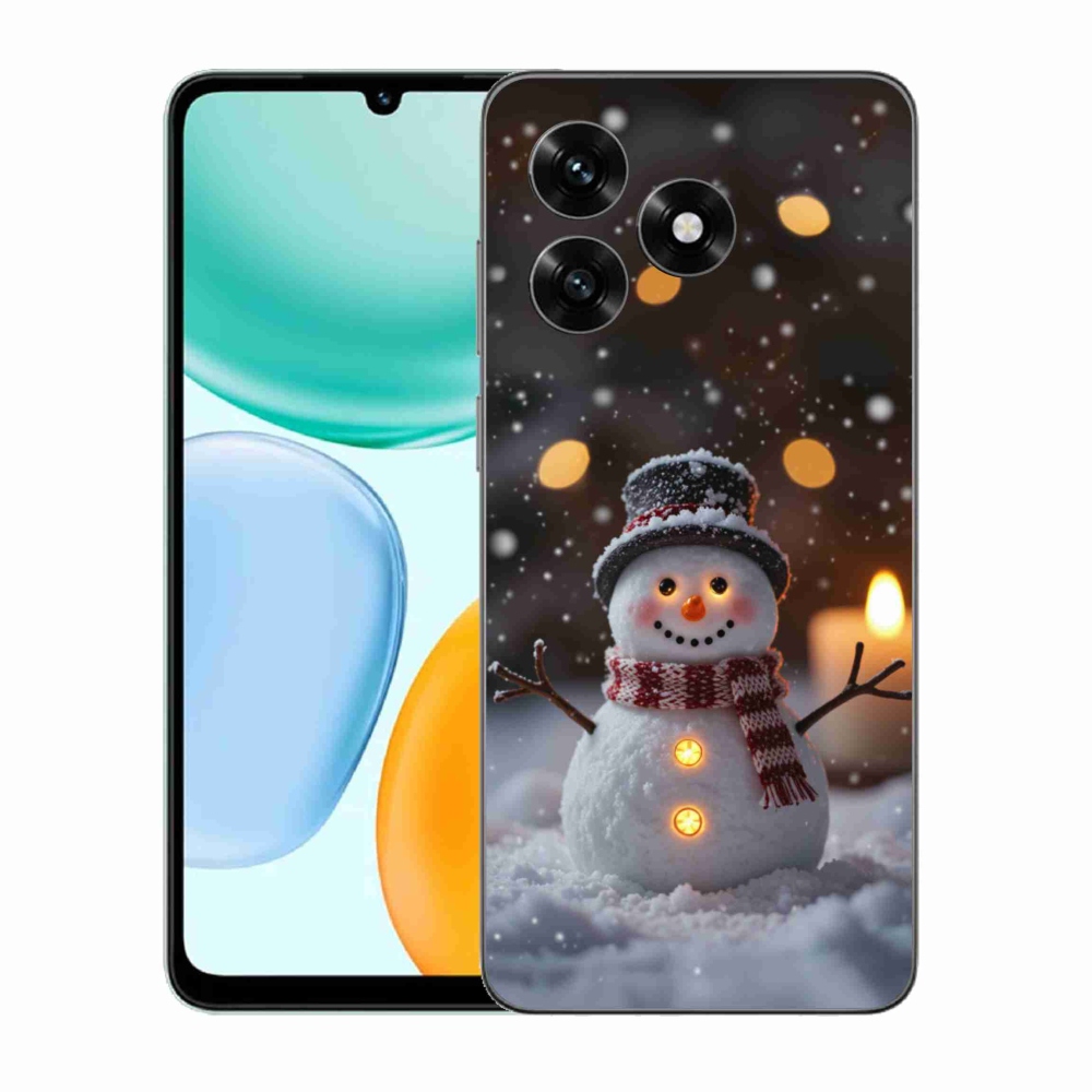 Gélový kryt mmCase na Honor X5c Plus - veselý snehuliak