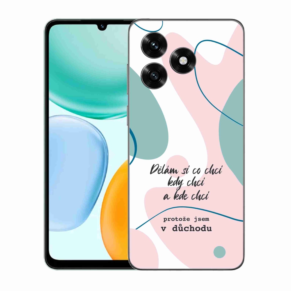 Gélový kryt mmCase na Honor X5c Plus - vtipný text 10 biele pozadie