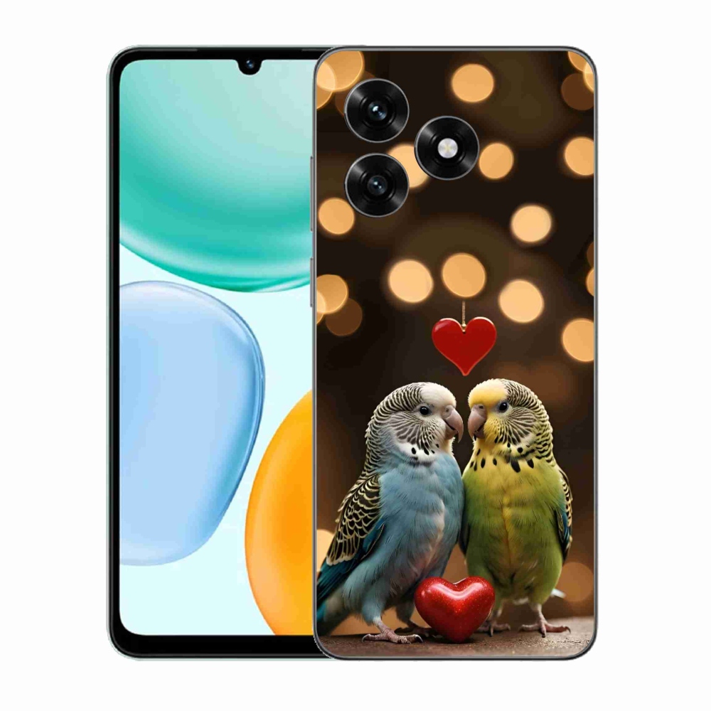 Gélový kryt mmCase na Honor X5c Plus - zamilovaní papagáje