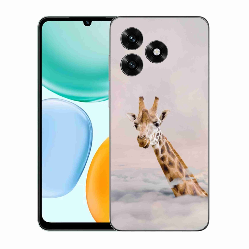 Gélový kryt mmCase na Honor X5c Plus - žirafa v oblakoch