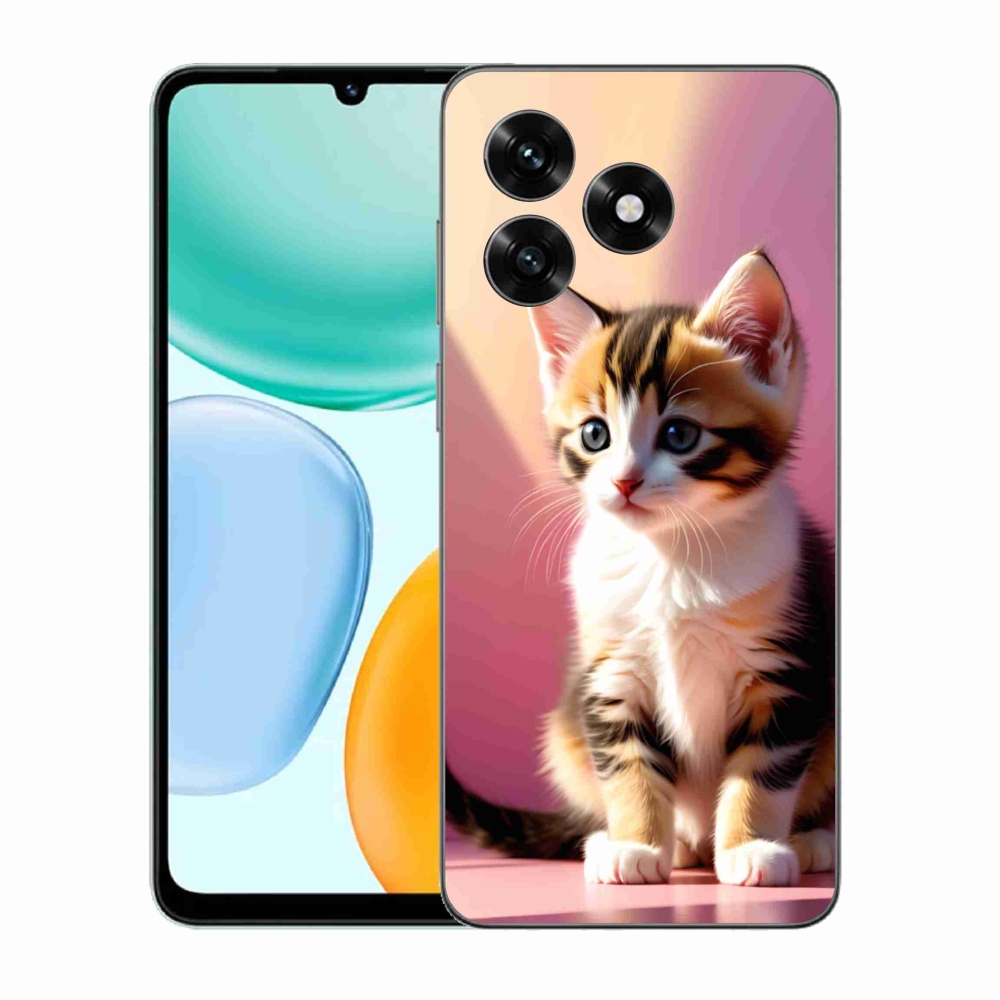 Gélový kryt mmCase na Honor X5c Plus - zvedavé mačiatko 2