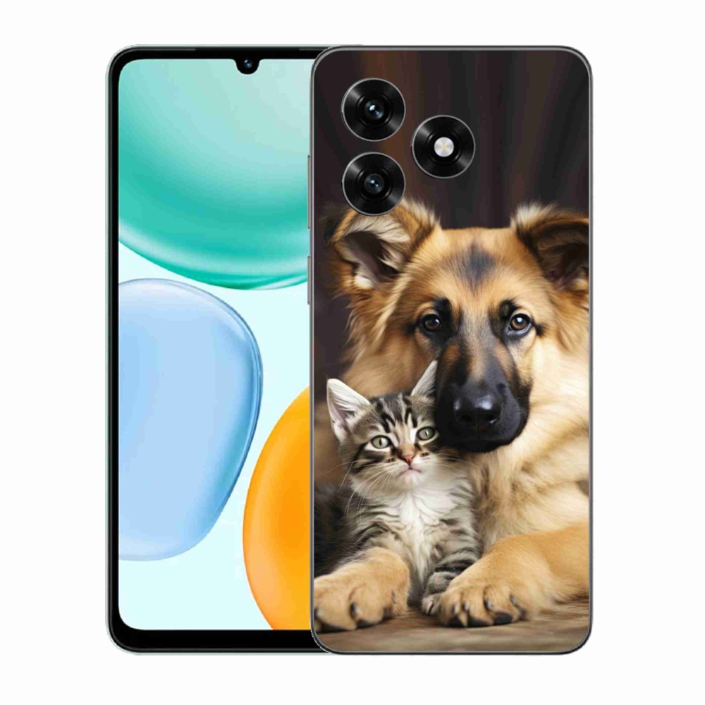 Gélový kryt mmCase na Honor X5c Plus - zvieracie priateľstvo