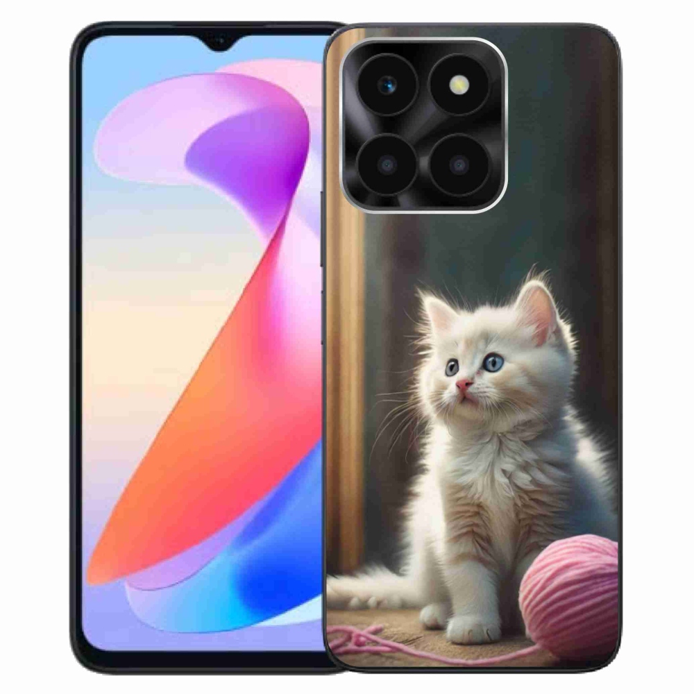 Gélový kryt mmCase na Honor X6a - biele mačiatko 2