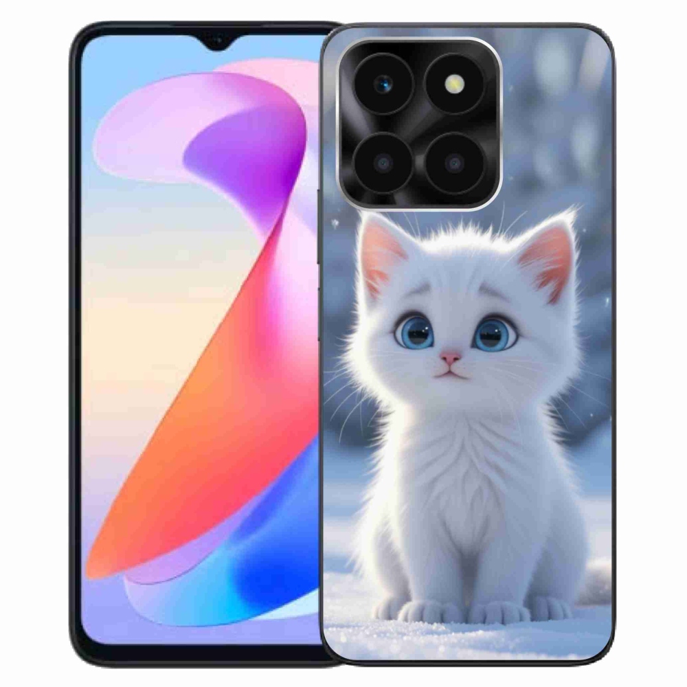 Gélový kryt mmCase na Honor X6a - biele mačiatko 3