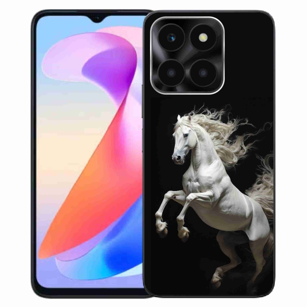 Gélový kryt mmCase na Honor X6a - biely kôň 4