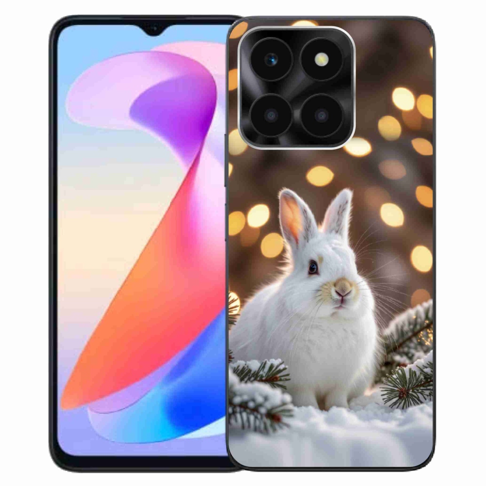 Gélový kryt mmCase na Honor X6a - biely zajac
