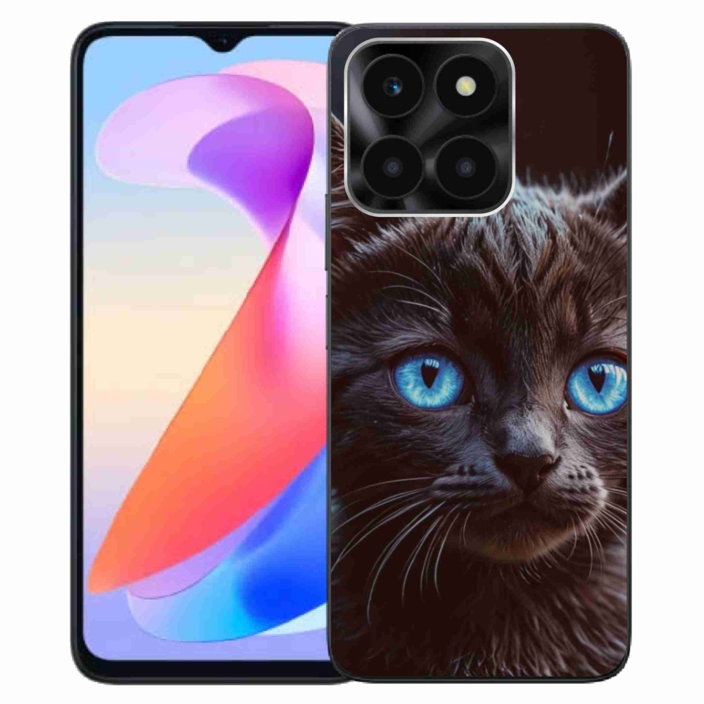 Gélový kryt mmCase na Honor X6a - čierne mačiatko 2