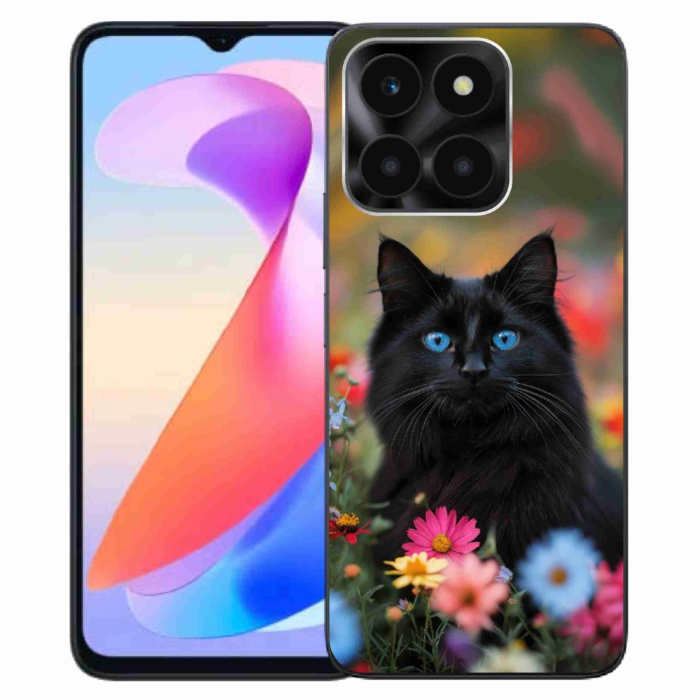 Gélový kryt mmCase na Honor X6a - čierne mačiatko 4