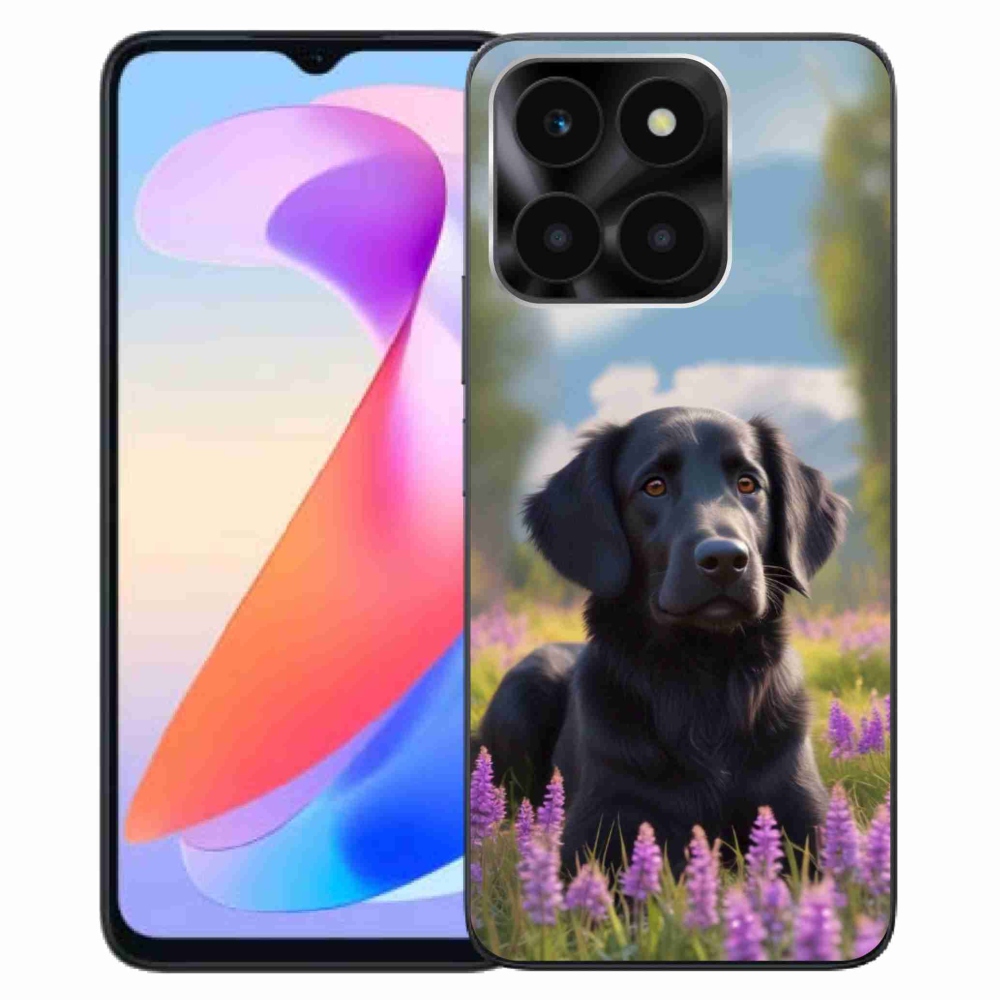 Gélový kryt mmCase na Honor X6a - elegantný čierny retriever