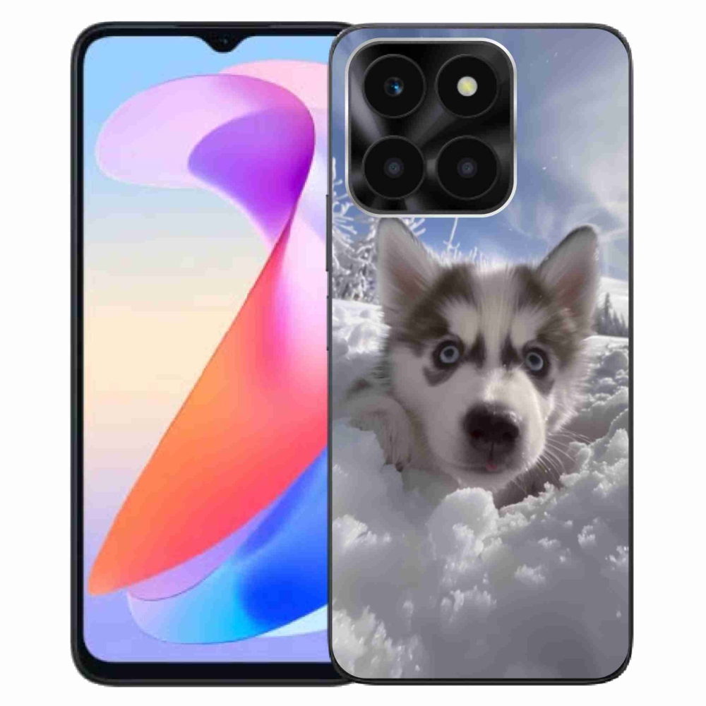 Gélový kryt mmCase na Honor X6a - husky v snehu