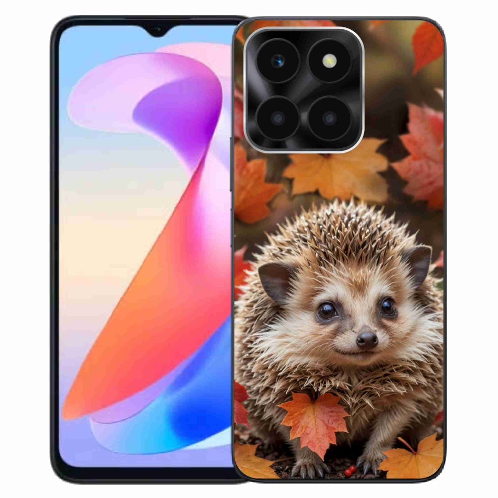 Gélový kryt mmCase na Honor X6a - ježko v lístí