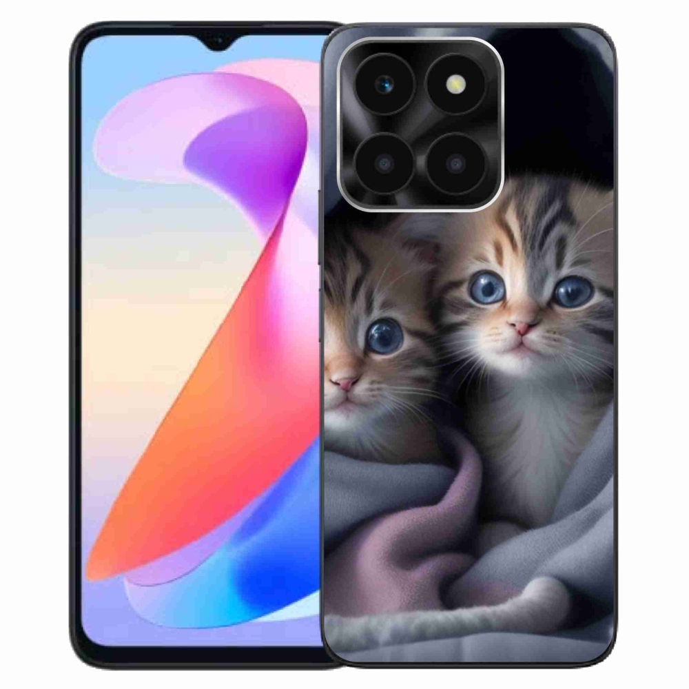 Gélový kryt mmCase na Honor X6a - mačacie duo 2