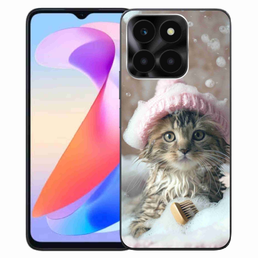 Gélový kryt mmCase na Honor X6a - mačiatko a kúpeľ