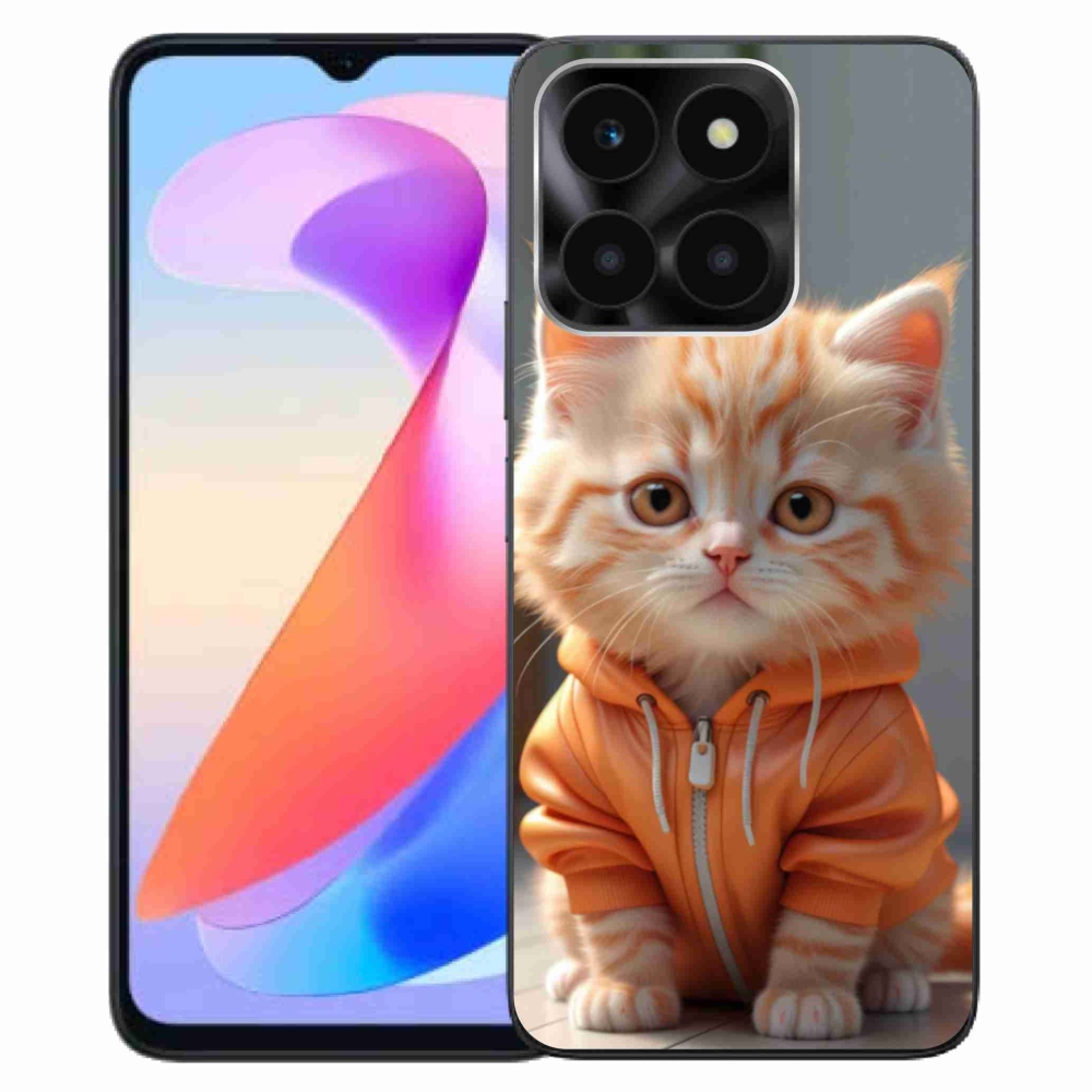 Gélový kryt mmCase na Honor X6a - mačiatko v mikine