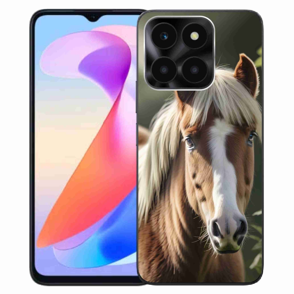 Gélový kryt mmCase na Honor X6a - kôň so svetlou hrivou