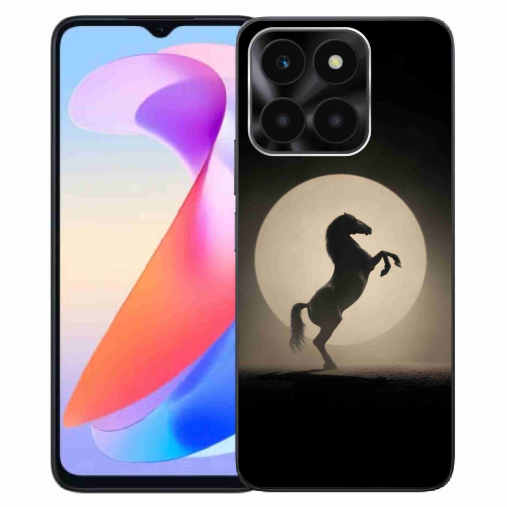 Gélový kryt mmCase na Honor X6a - kôň v siluete