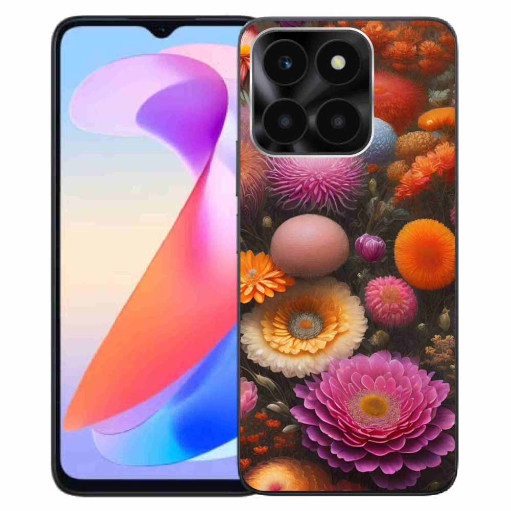 Gélový kryt mmCase na Honor X6a - kvetinová kompozícia