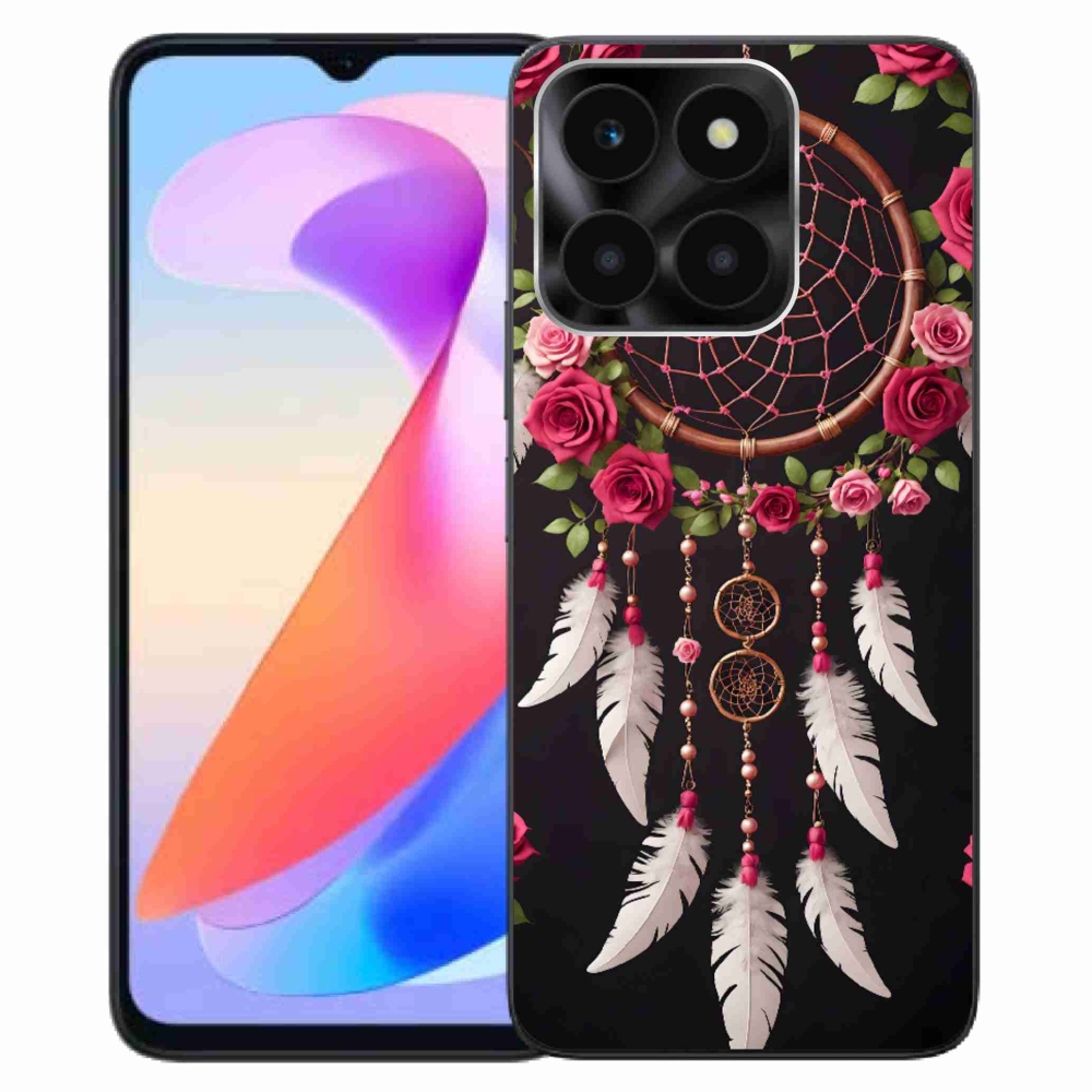 Gélový kryt mmCase na Honor X6a - lapač snov s ružami
