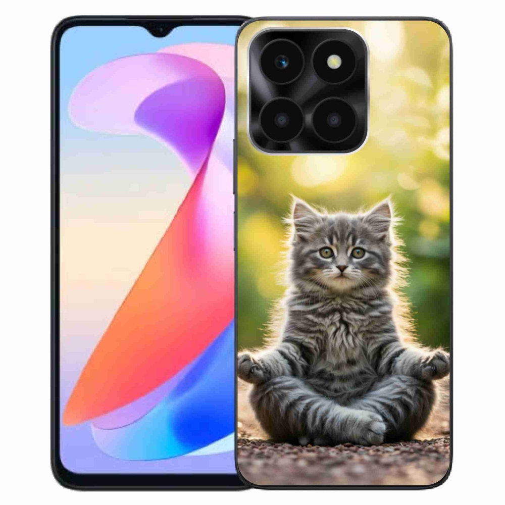 Gélový kryt mmCase na Honor X6a - meditujúce mačiatko