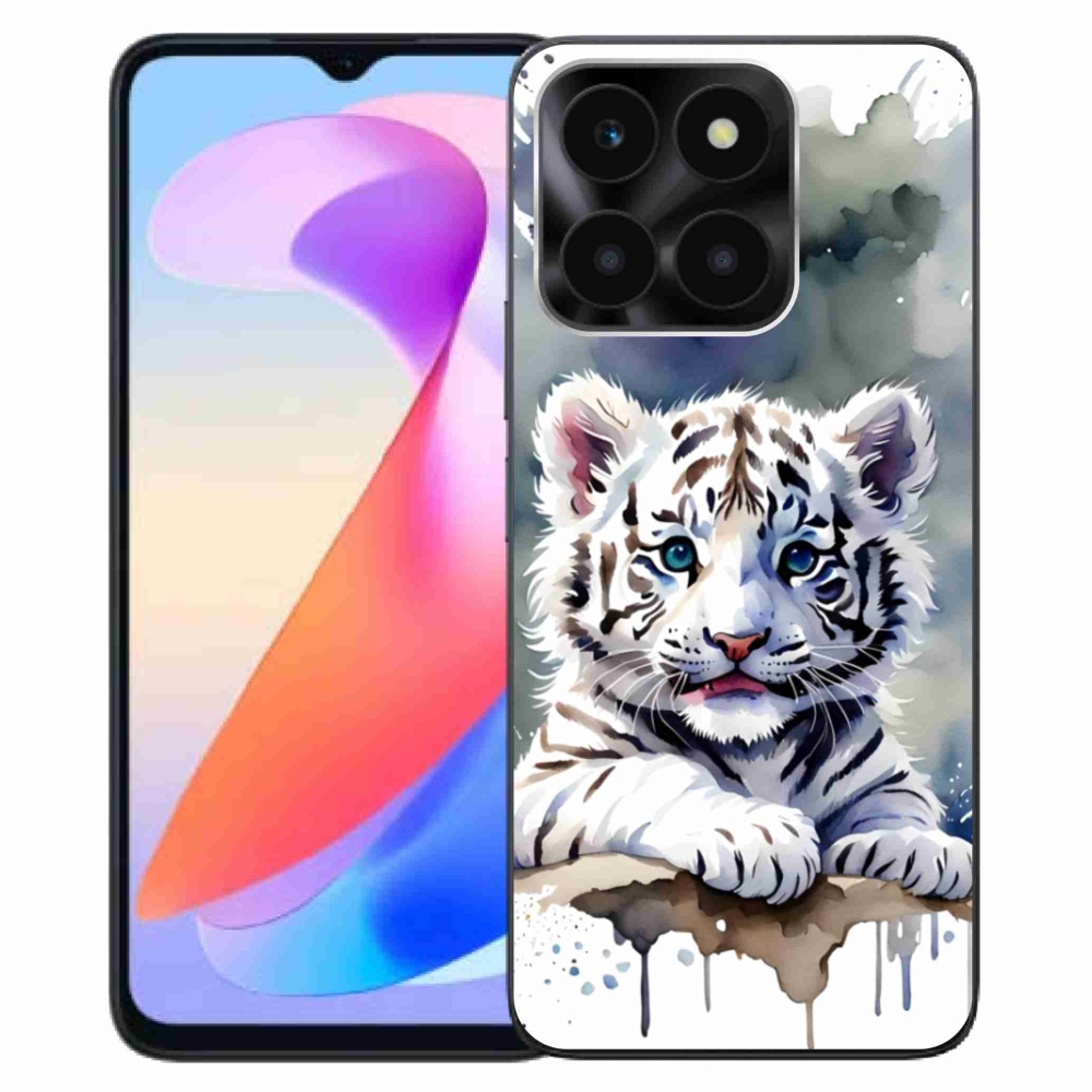 Gélový kryt mmCase na Honor X6a - mláďa bieleho tigra