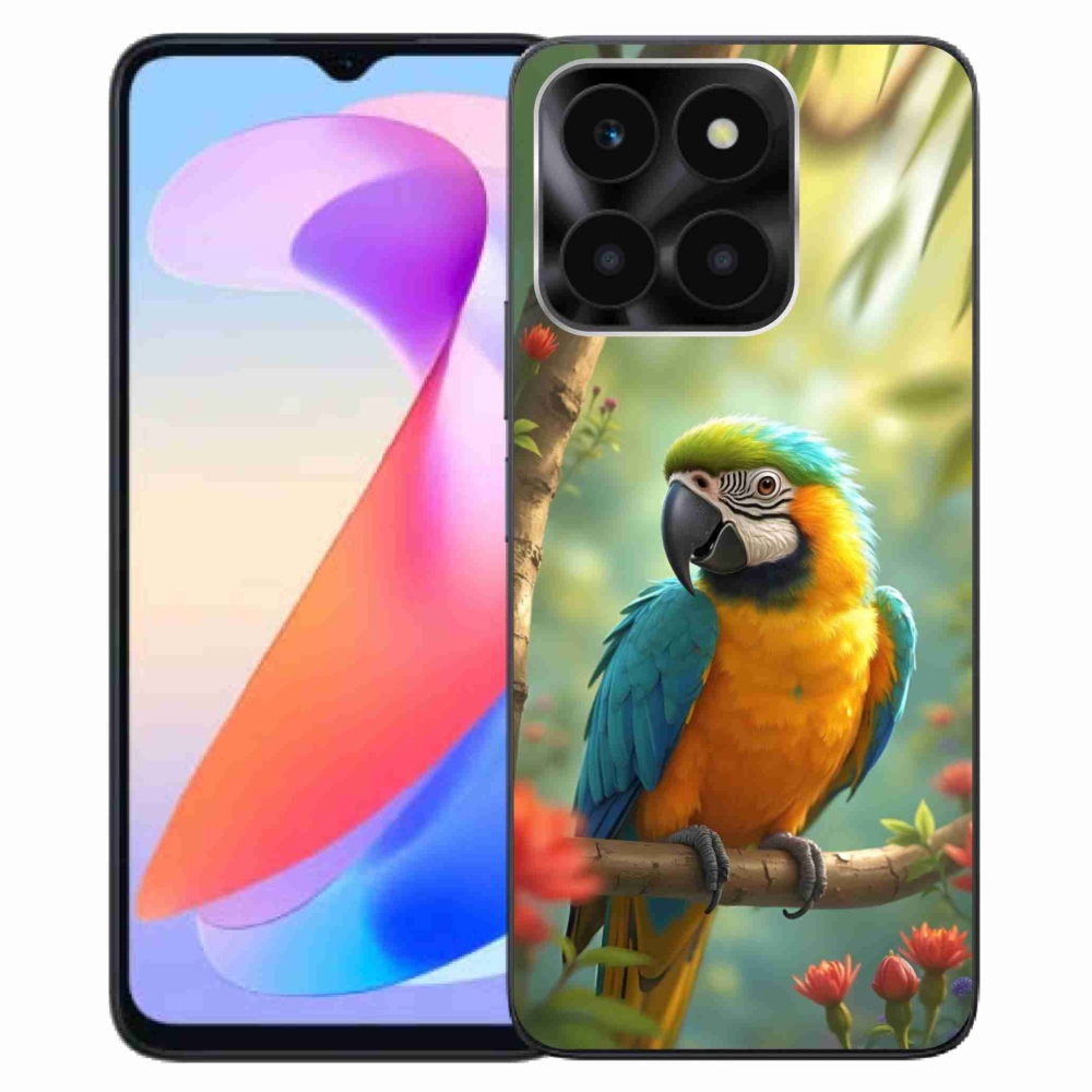 Gélový kryt mmCase na Honor X6a - papagáj ara modrožltá