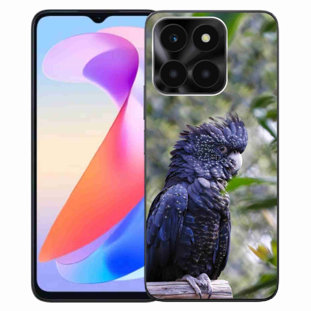 Gélový kryt mmCase na Honor X6a - papagáj kakadu čierny