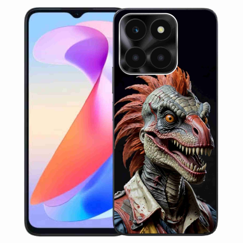 Gélový kryt mmCase na Honor X6a - punk dinosaurus