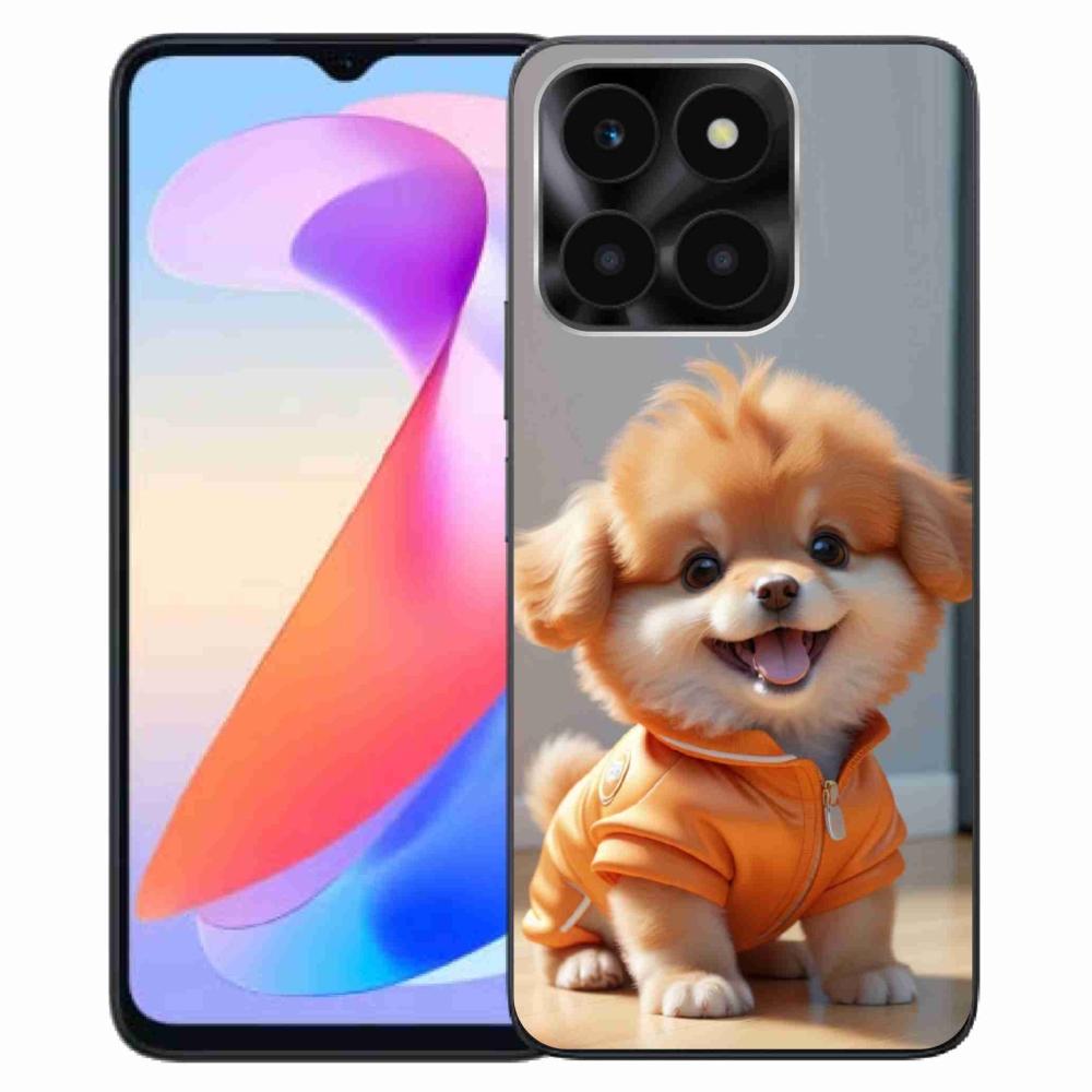 Gélový kryt mmCase na Honor X6a - roztomilý pomeranian v mikine