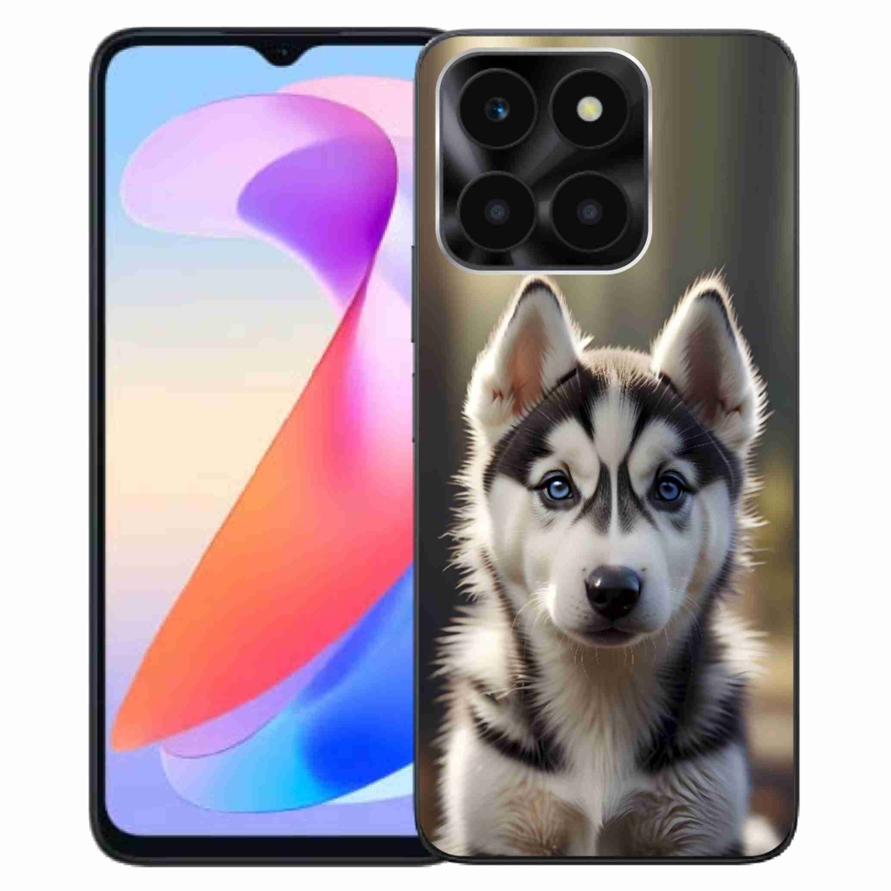 Gélový kryt mmCase na Honor X6a - roztomilý sibírsky husky