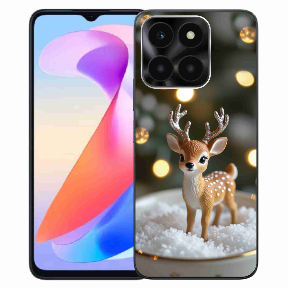 Gélový kryt mmCase na Honor X6a - roztomilý vianočný jeleň