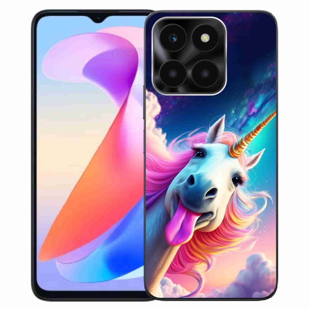 Gélový kryt mmCase na Honor X6a - šialený jednorožec