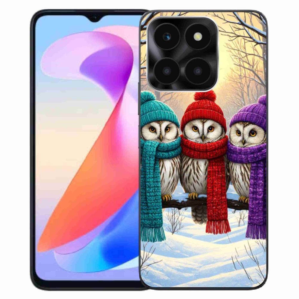 Gélový kryt mmCase na Honor X6a - soví priatelia