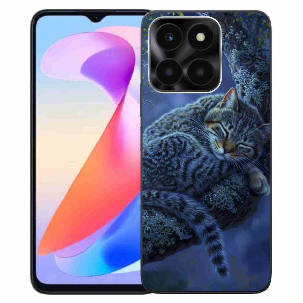 Gélový kryt mmCase na Honor X6a - spiaca mačka