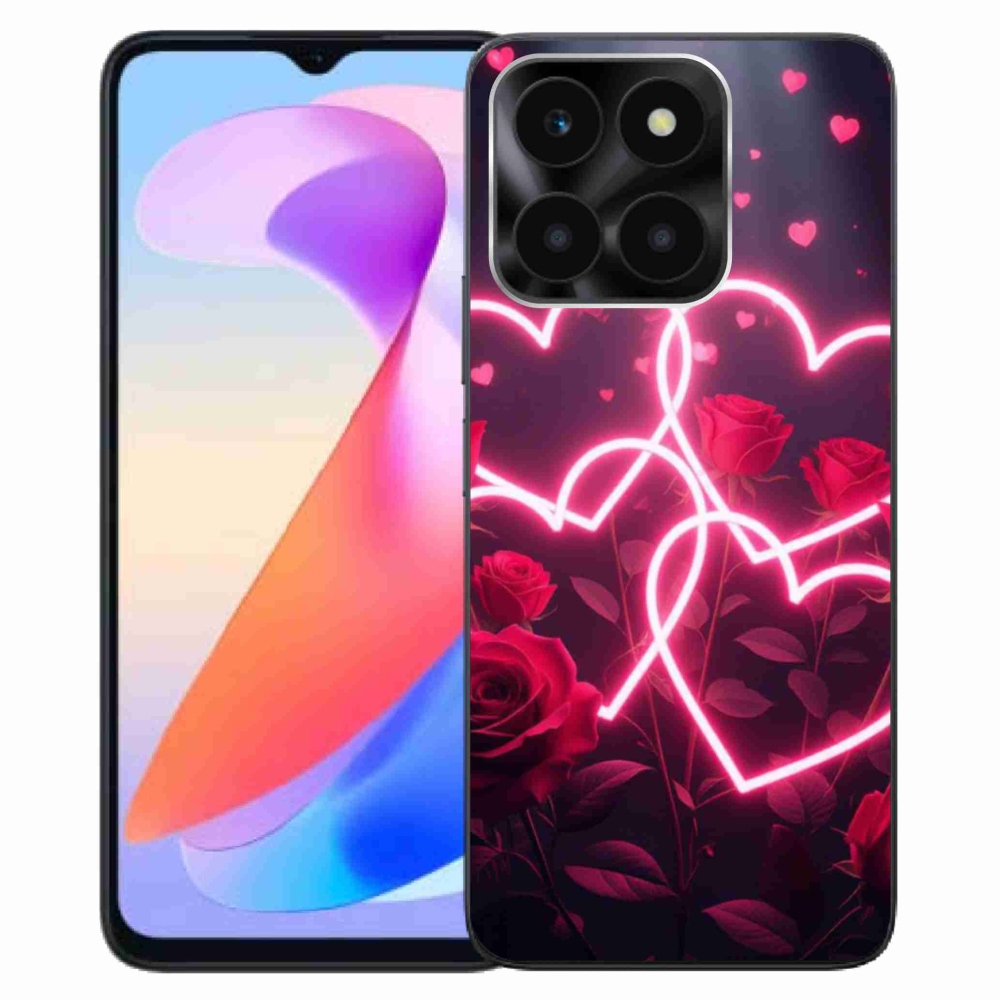 Gélový kryt mmCase na Honor X6a - srdce lásky