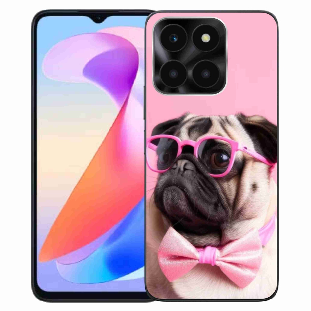 Gélový kryt mmCase na Honor X6a - štýlový mops