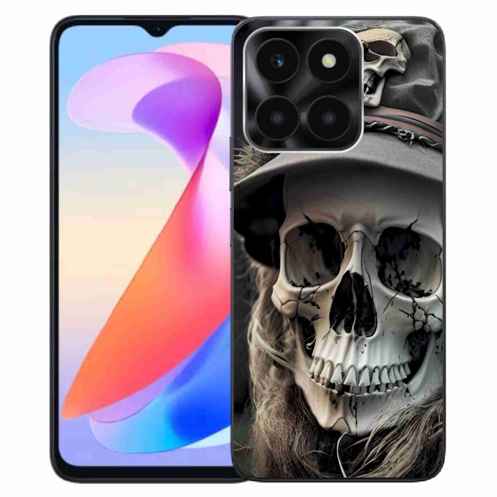 Gélový kryt mmCase na Honor X6a - temná lebka