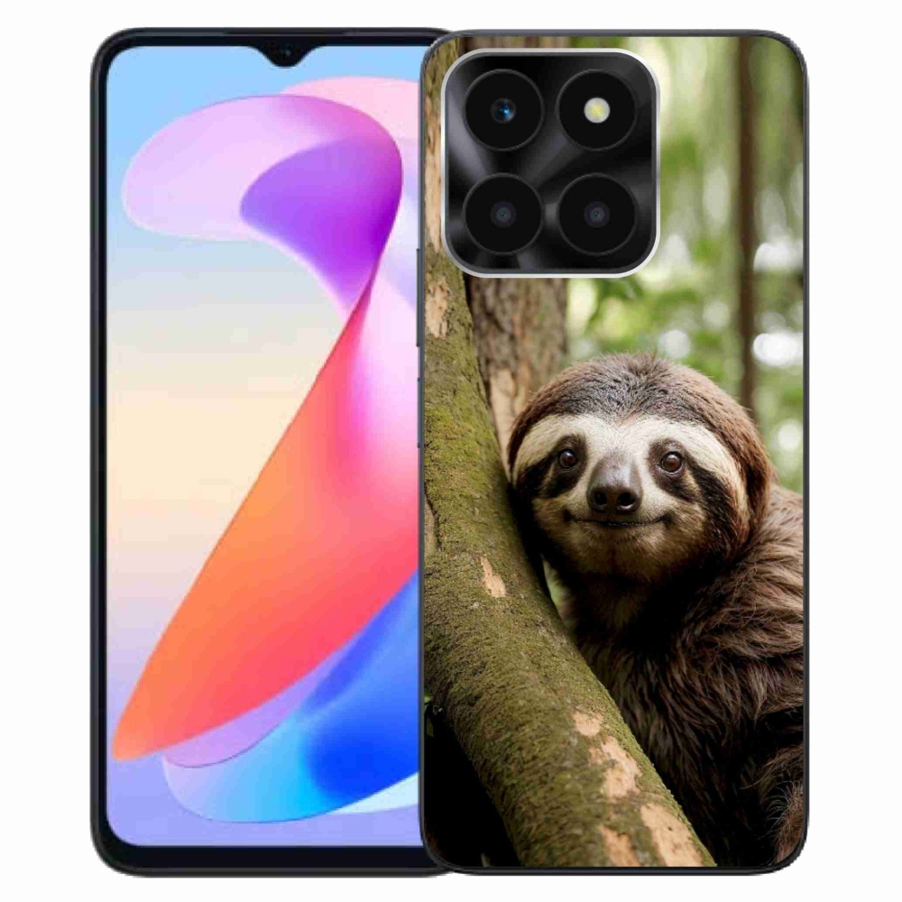 Gélový kryt mmCase na Honor X6a - usmievavý leňochod